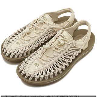 キーン(KEEN)のRMKさま専用！美品！KEEN ユニークサンダル白25cm (通常24cm)(サンダル)