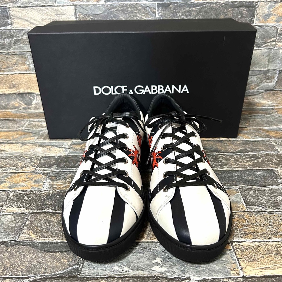DOLCE&GABBANA ドルチェ&ガッバーナ/デザイン レザースニーカー