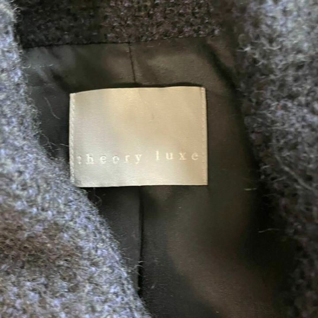 Theory luxe(セオリーリュクス)の美品☆theory luxe ツイード　ウールコート　メルトンコート　サイズ38 レディースのジャケット/アウター(ピーコート)の商品写真