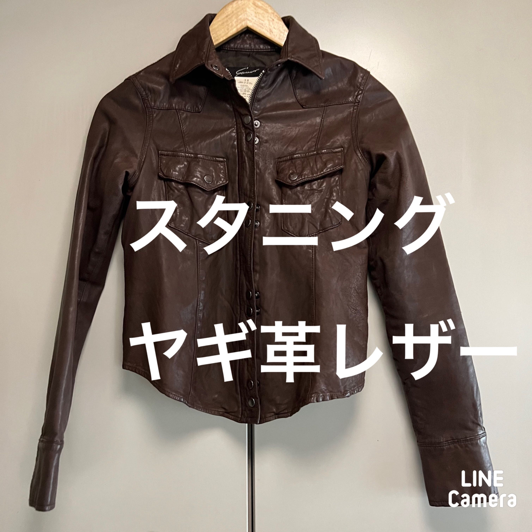 STUNNING LURE - 破格値価格 スタニング ヤギ革リアルレザー シャツ