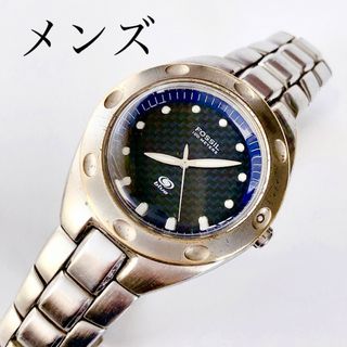 フォッシル(FOSSIL)のFOSSIL メンズクォーツ腕時計　稼動品　カラー文字盤(腕時計(アナログ))