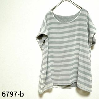 ナイスクラップ(NICE CLAUP)の【コンティニュエドナイスクラップ】レースドッキングトップス フレンチスリーブ(Tシャツ(半袖/袖なし))