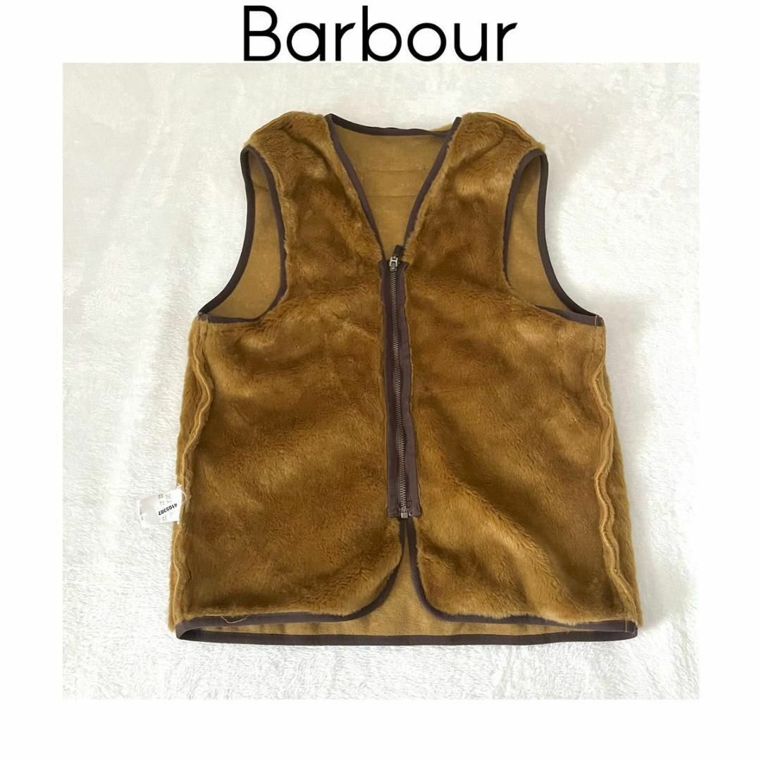 Barbour バブアー ファーライナーベスト リバーシブル ベージュ XL