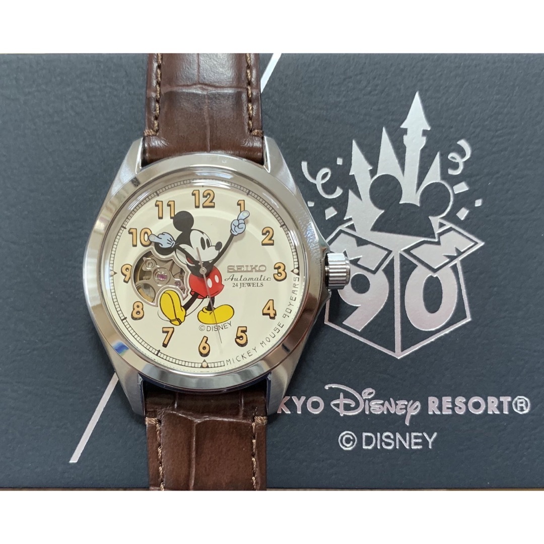 SEIKO - TDR限定 SEIKO ミッキーマウス 90周年記念 機械式腕時計 完全 SEIKO - TDR限定 SEIKO ミッキーマウス 90周年記念 機械式腕時計 完全