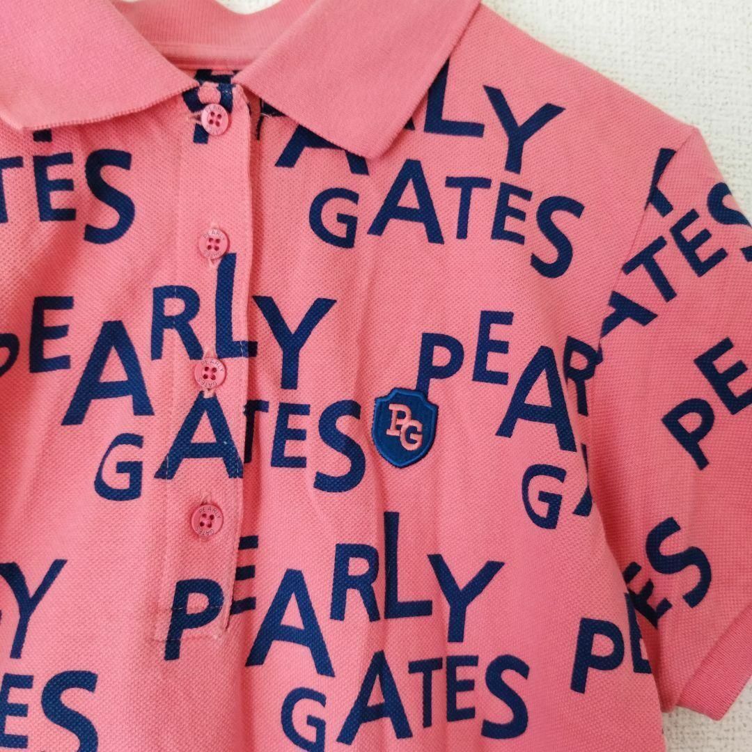 PEARLY GATES - 良品 パーリーゲイツ◇総ロゴ ポロシャツ レディース ...