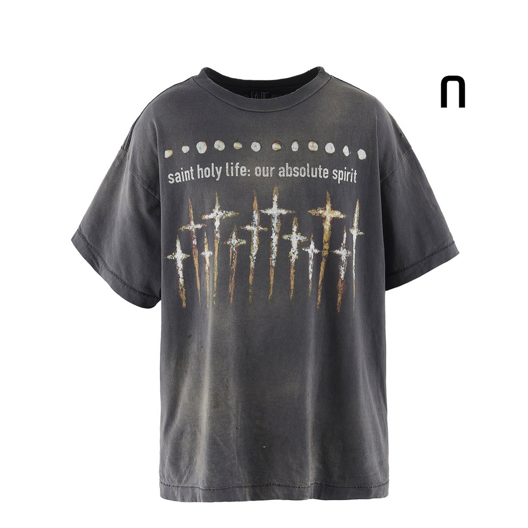 SAINT MICHAEL FS SS T-SHIRT/GOD XL メンズのトップス(Tシャツ/カットソー(半袖/袖なし))の商品写真