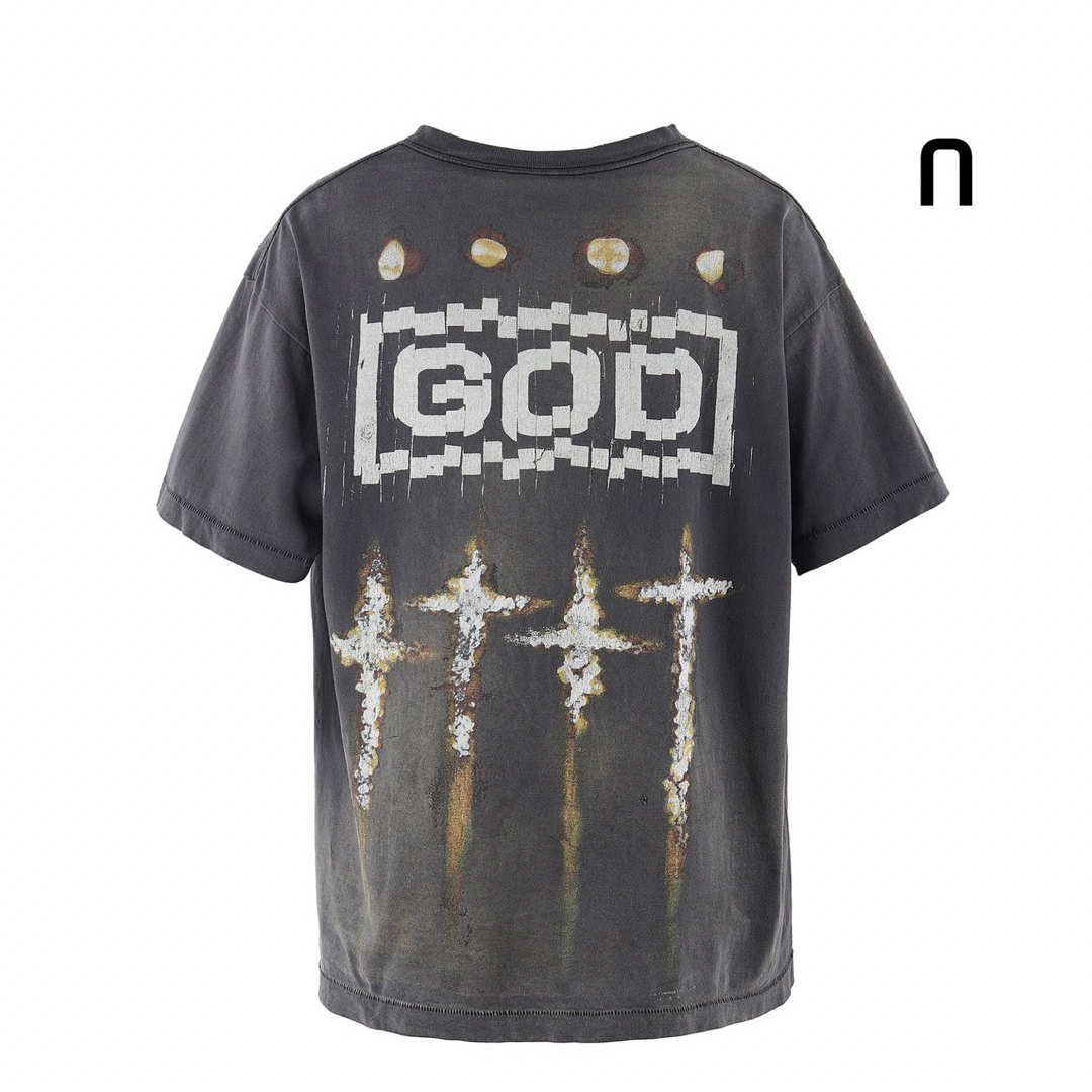 SAINT MICHAEL FS SS T-SHIRT/GOD XL メンズのトップス(Tシャツ/カットソー(半袖/袖なし))の商品写真