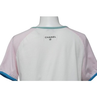 美品 CHANEL キューバ ココマーク ピンク マルチカラー Tシャツ