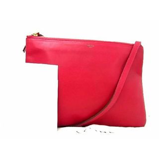 極美品❤CELINE セリーヌ トリオ スモール ショルダーバッグ 黒 ブラック