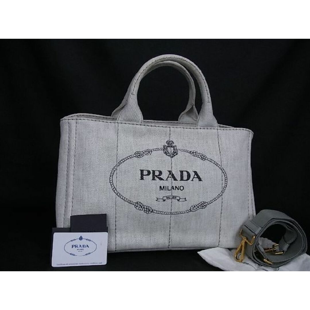 専門店では PRADA プラダ B2642B カナパ デニム 2WAY ハンドバッグ