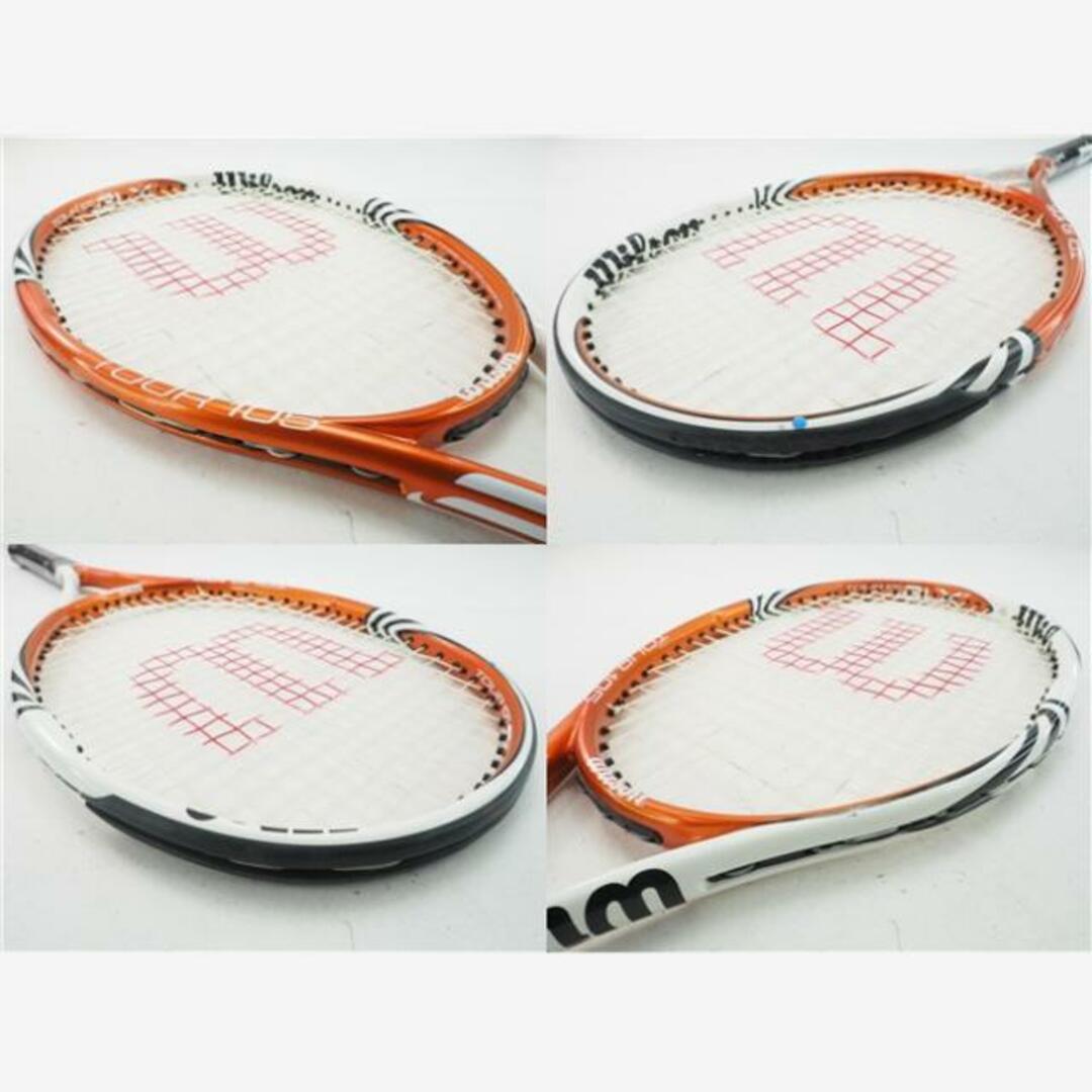 テニスラケット ウィルソン ツアー BLX 105 オレンジ×ホワイト 2011年モデル (G1)WILSON TOUR BLX 105 (ORANGE×WHITE) 2011