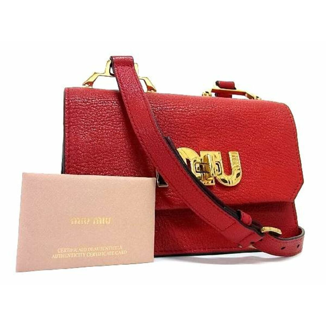 miumiu - □極美品□ miumiu ミュウミュウ 5BH087 レザー ターンロック