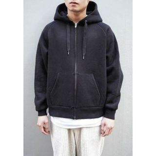 専用　comoli 裏毛ジップパーカー　ネイビー