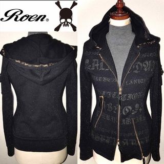 ロエン(Roen)の新品近い美品Roen送料込ロエン定価3〜4万円程スカル絶版品パーカージャケット(パーカー)