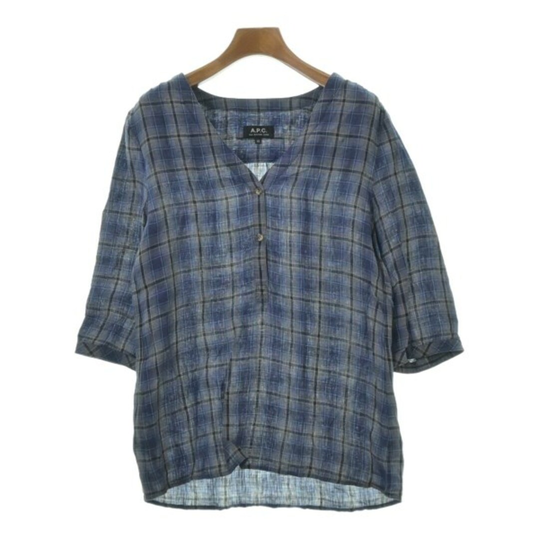 A.P.C. アーペーセー カジュアルシャツ XS 紺等(チェック)