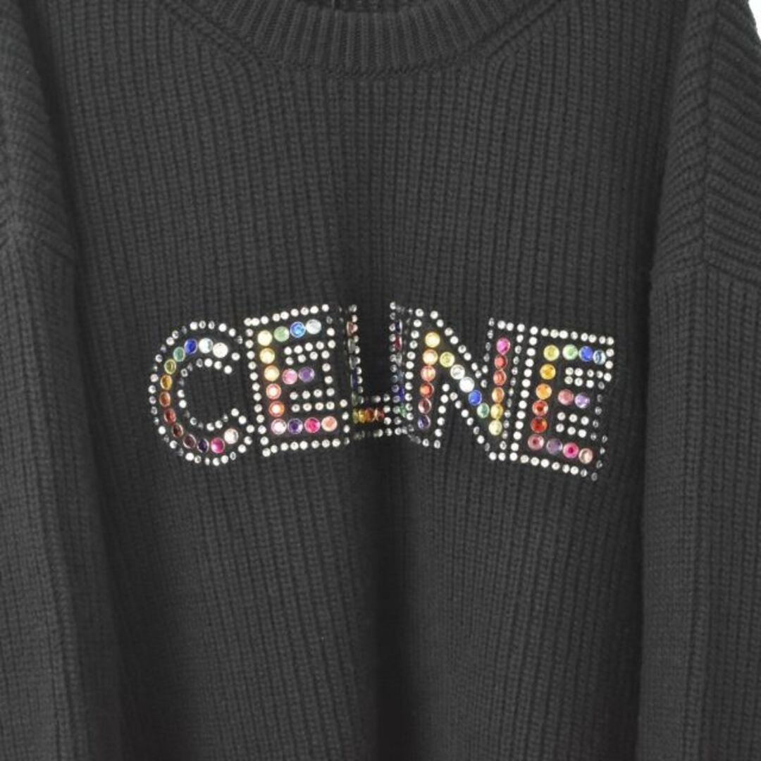 CELINE セリーヌ ニット セーター スタッズロゴ カラーストーン 23SS