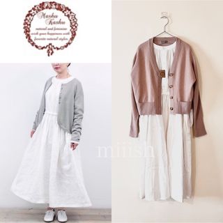 MashuKashu - 新品タグ付 マシュカシュ リネン100% ぽわん袖 ギャザーA