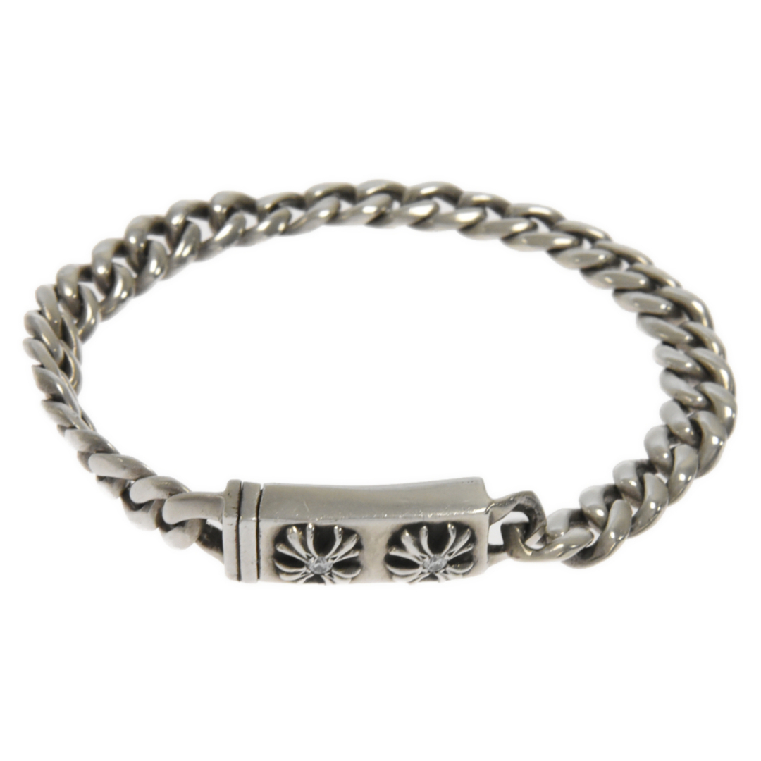 CHROME HEARTS クロムハーツ ID MINI CHX DIA BRACELET CHプラス ダイヤミニIDブレスレット シルバー