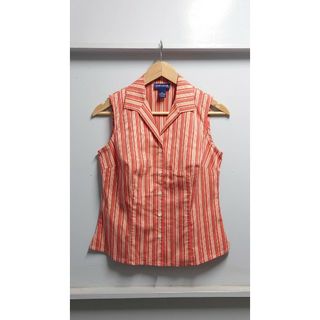 90’s US Vintage ANN TAYLOR ノースリーブ シャツ(シャツ/ブラウス(半袖/袖なし))