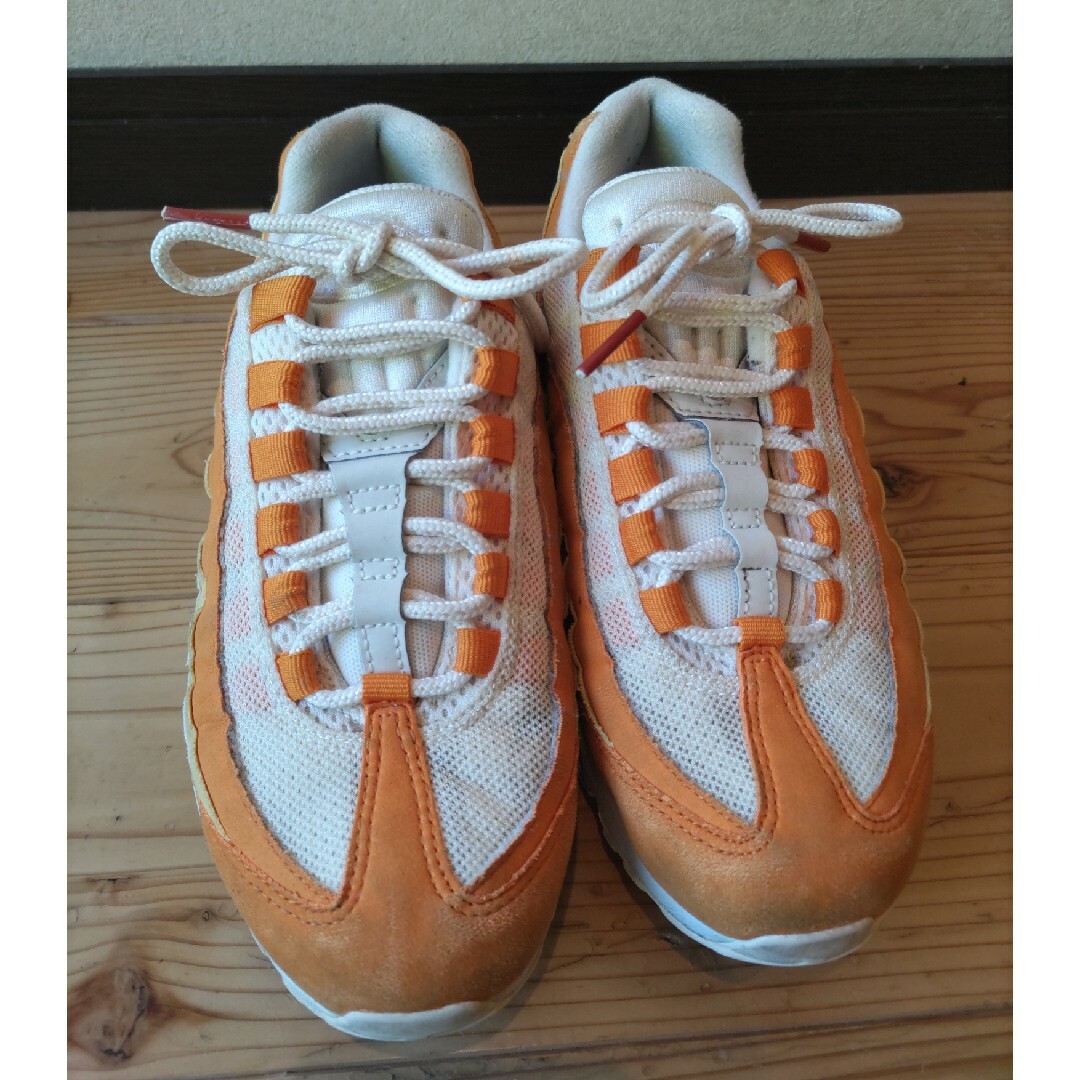 NIKE エアマックス95 ホワイト/オレンジ/イエロー 23cm