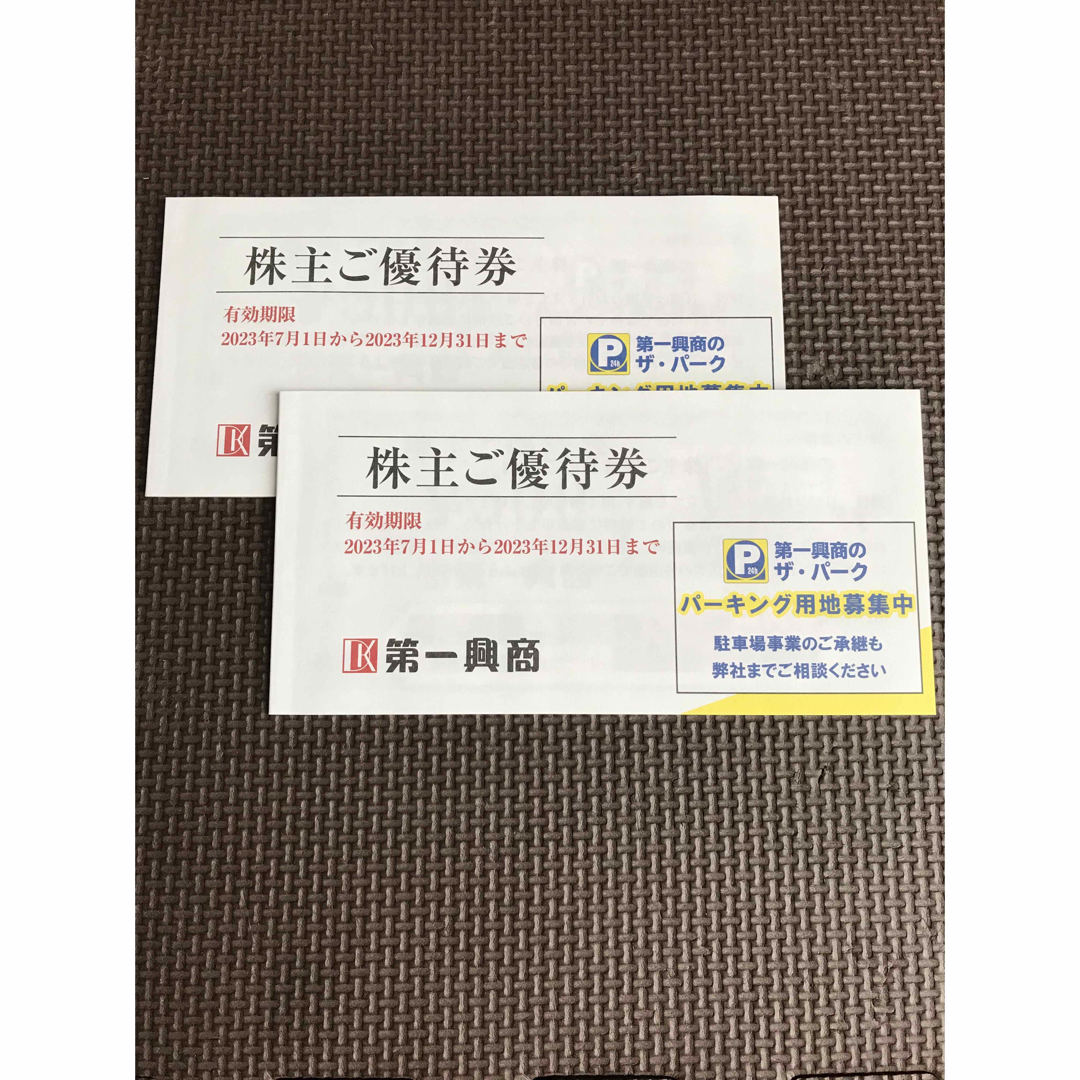 優待券/割引券第一興商 ビックエコー 株主優待10,000円分 R5/12/31