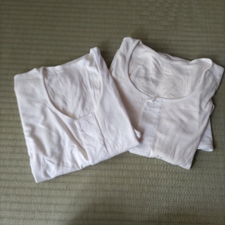 介護用シャツ　半袖　Lサイズ　２枚セット　02(その他)