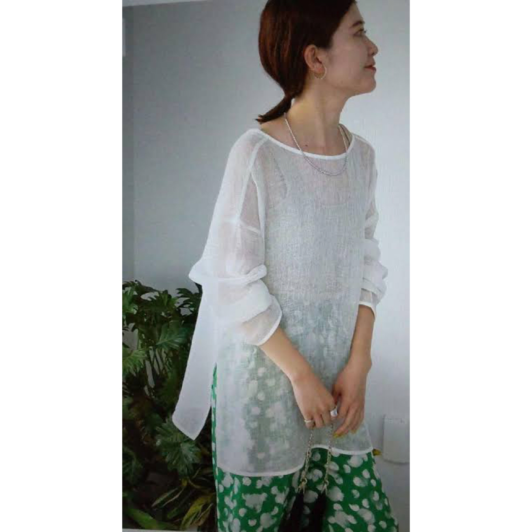 Spick & Span - 新品♡spick and span メッシュリネンルーズプル