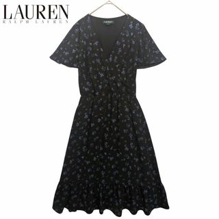 ラルフローレン(Ralph Lauren)の定価27,500円 【美品】ラルフローレンRALPH LAUREN花柄ワンピース(ロングワンピース/マキシワンピース)