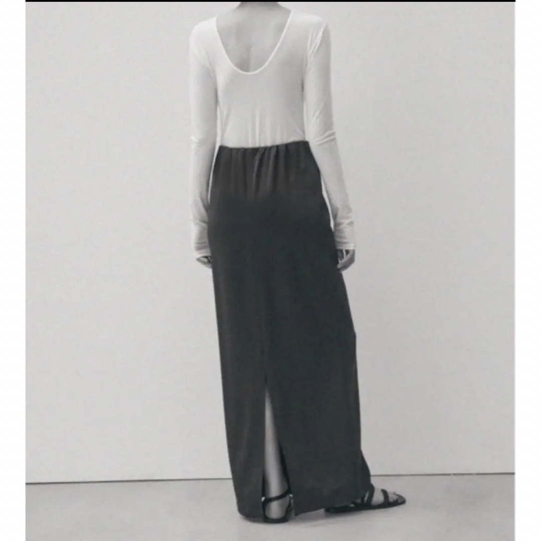 EDIT.FOR LULU(エディットフォールル)のenof ace long straight skirt black M レディースのスカート(ロングスカート)の商品写真