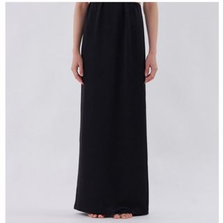 エディットフォールル(EDIT.FOR LULU)のenof ace long straight skirt black M(ロングスカート)