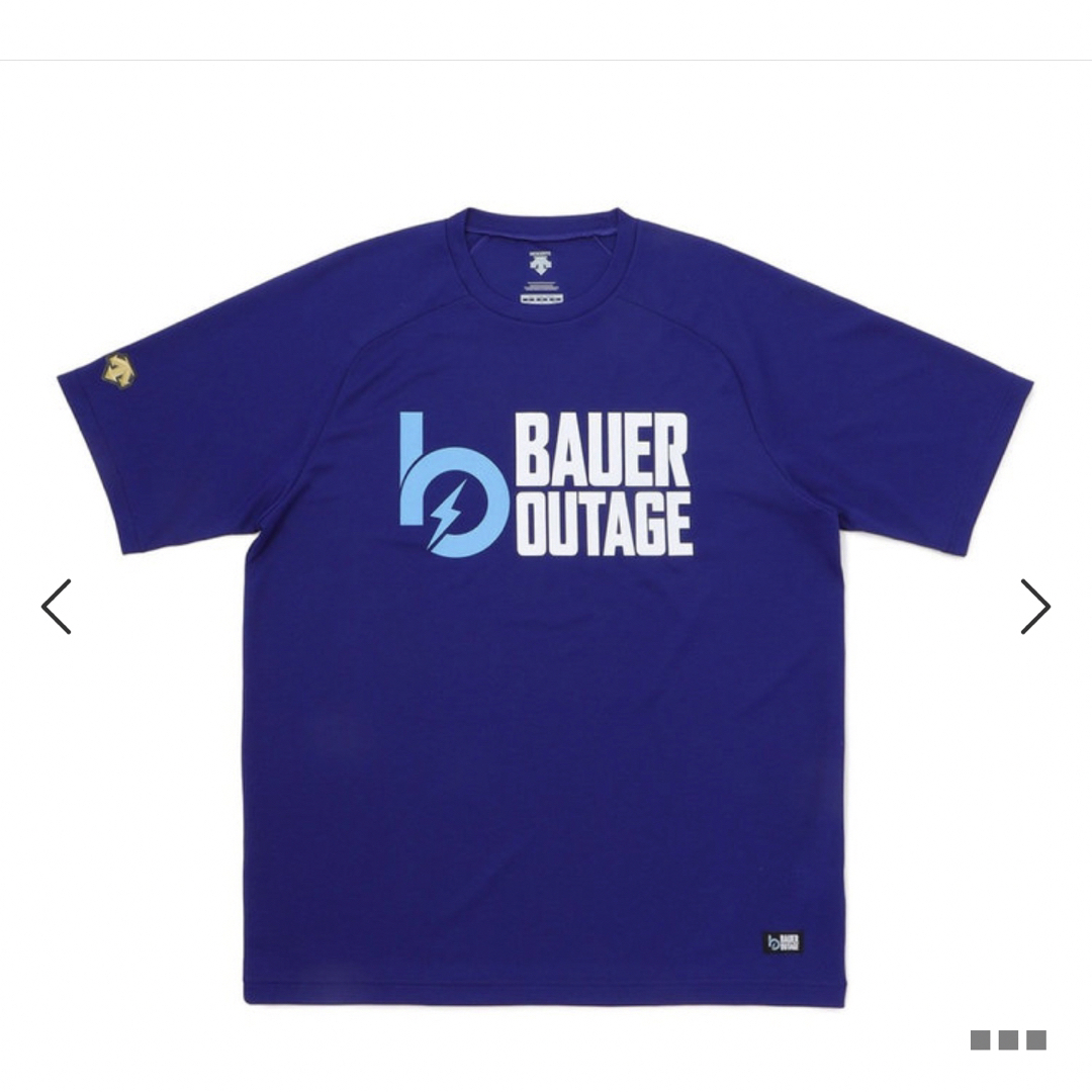 BAUER OUTAGE/デサント/ドライTシャツ Lサイズ