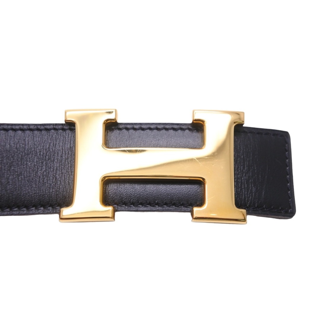 【Sランク】HERMES エルメス H・オ・カレ リバーシブルベルト H066050CK05 ボックスカーフ トゴ/ショコラ U刻印 サイズ90 メンズ 【ISEYA】