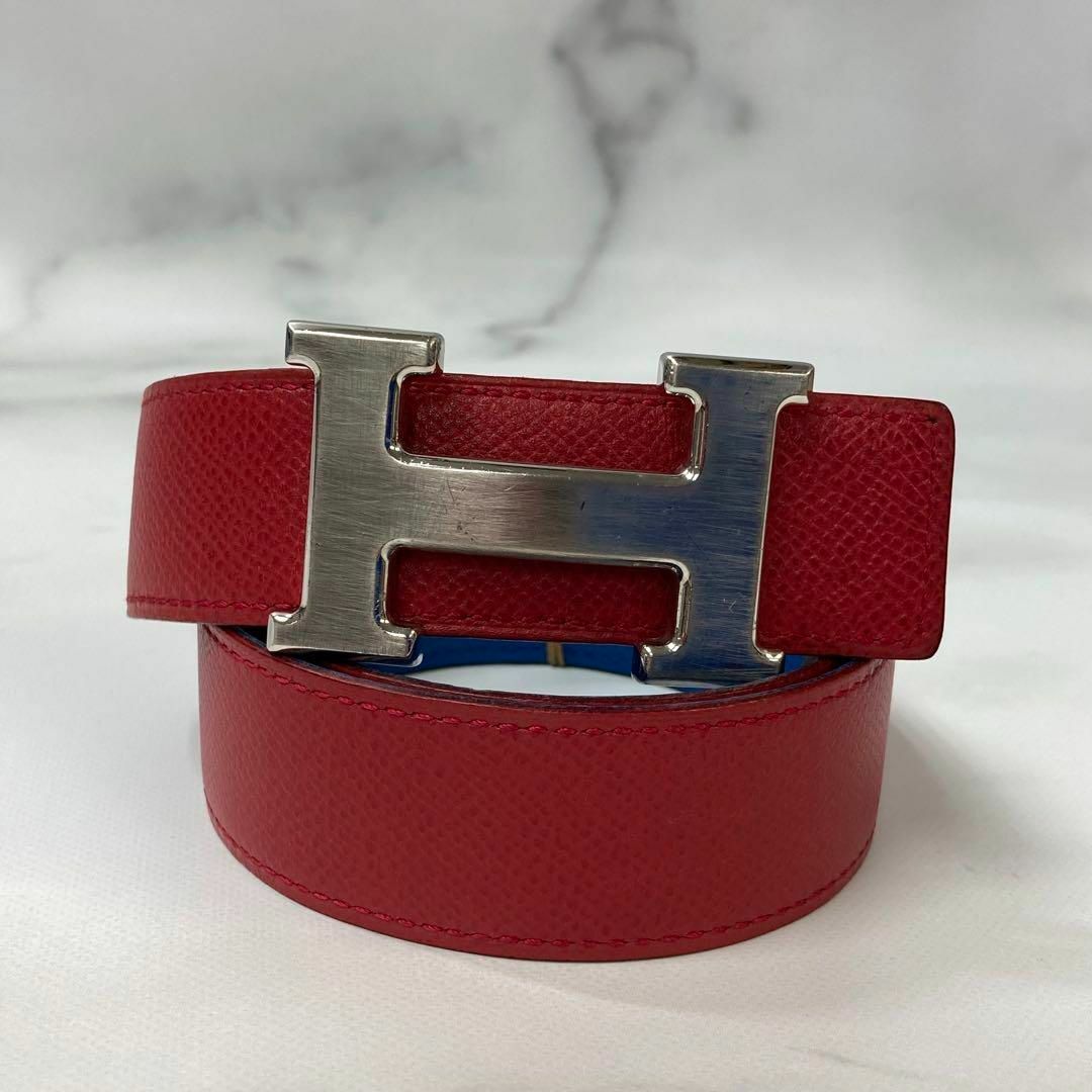 HERMES エルメスリバーシブルベルト Hバックル