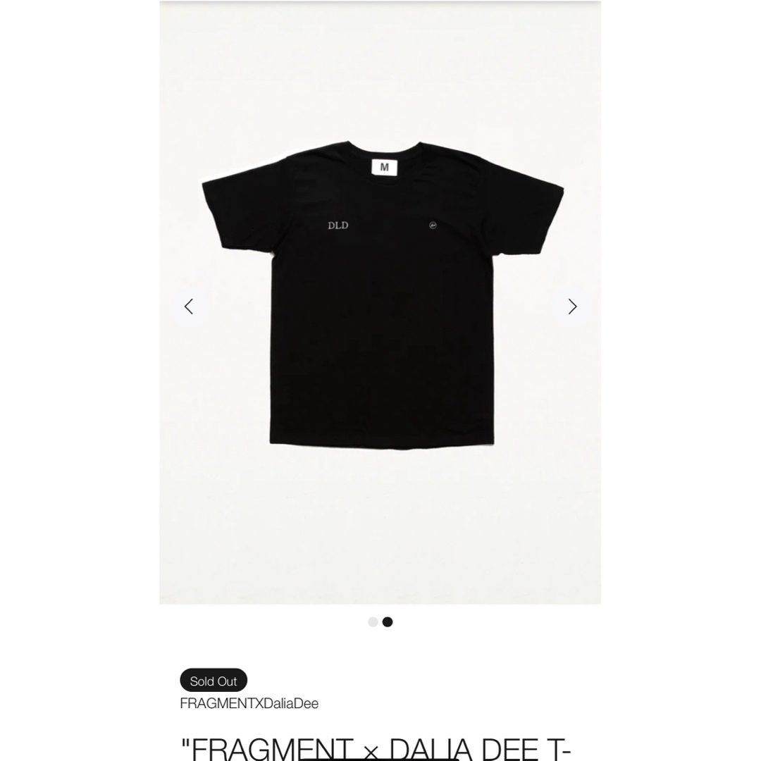 fragment dalia dee Tシャツ Lサイズ BLACK