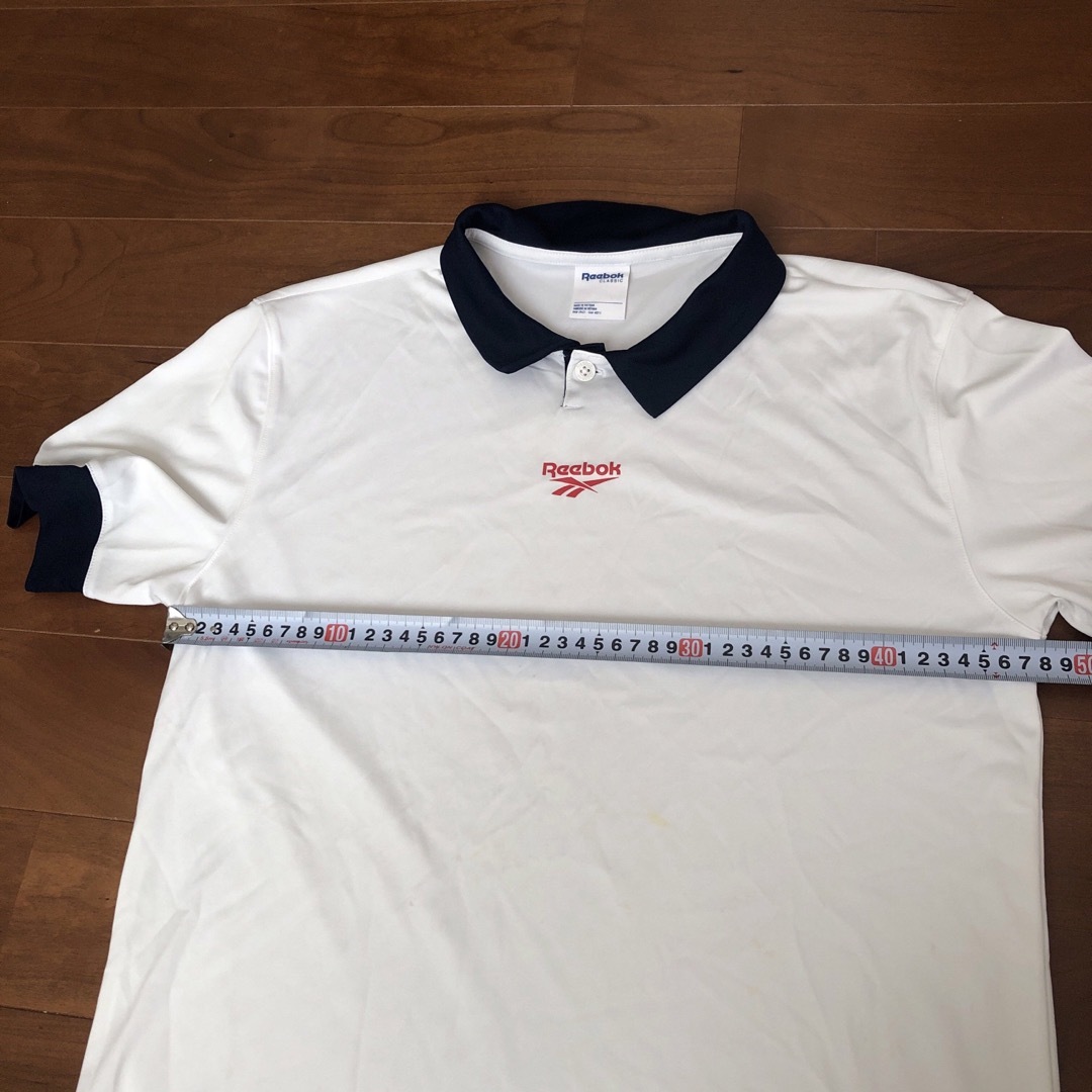 Reebok(リーボック)のリーボック Tシャツ バスケ バスケット 練習着 ホワイト 襟付き テニス レディースのトップス(Tシャツ(半袖/袖なし))の商品写真