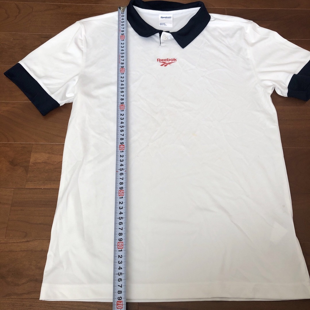 Reebok(リーボック)のリーボック Tシャツ バスケ バスケット 練習着 ホワイト 襟付き テニス レディースのトップス(Tシャツ(半袖/袖なし))の商品写真