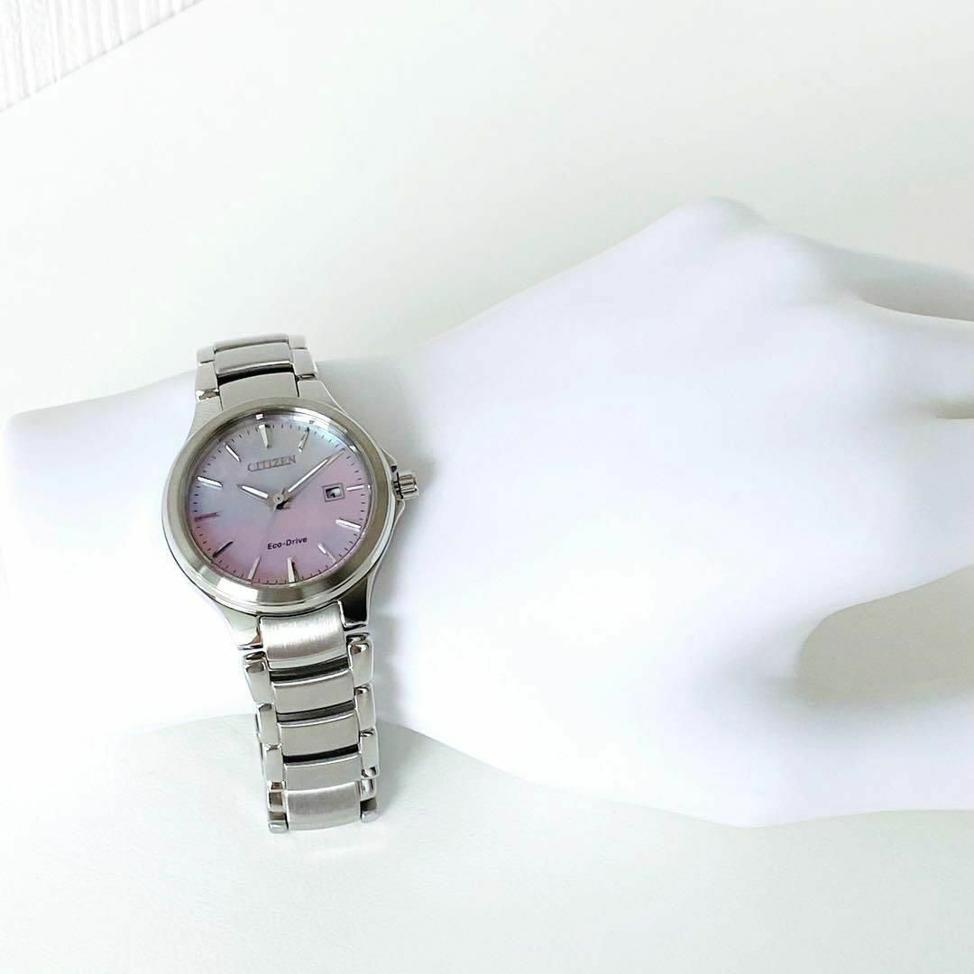 新品CITIZENシチズンレディース腕時計ソーラーかわいいシンプル逆輸入シルバー