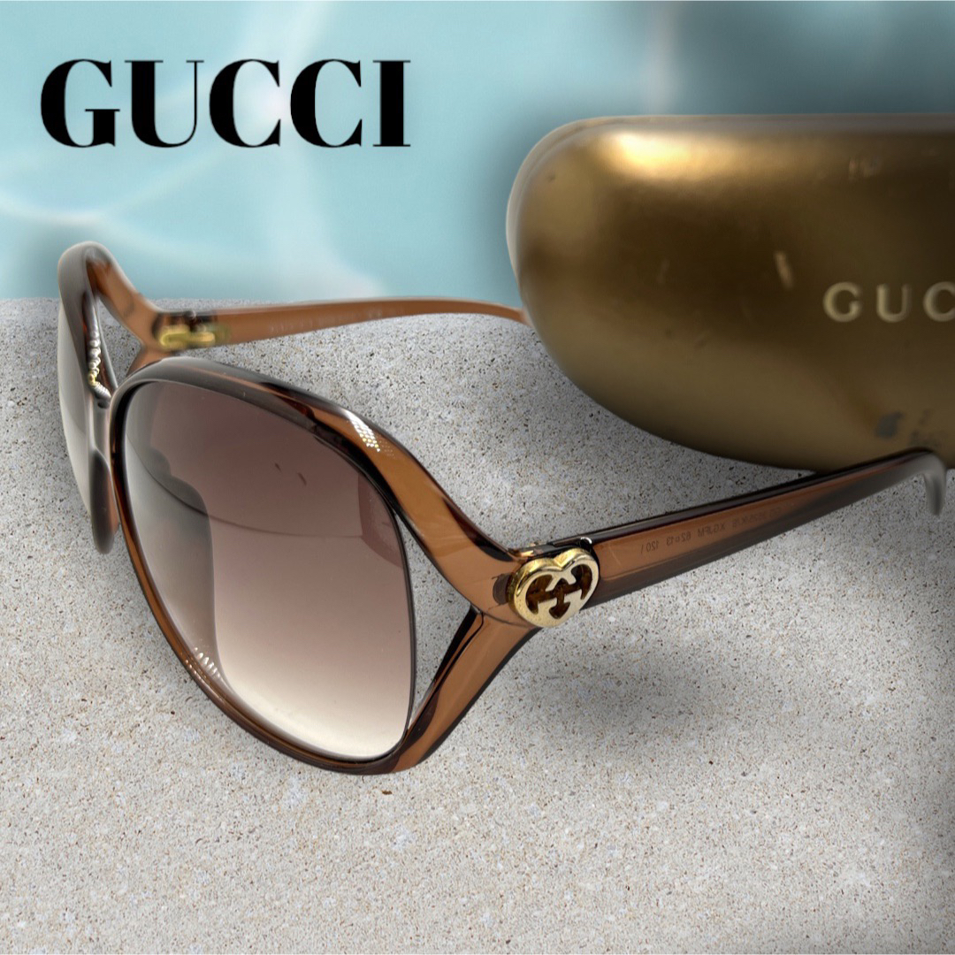 Gucci - 【ケース付 美品】GUCCI サングラス ブラウン インター