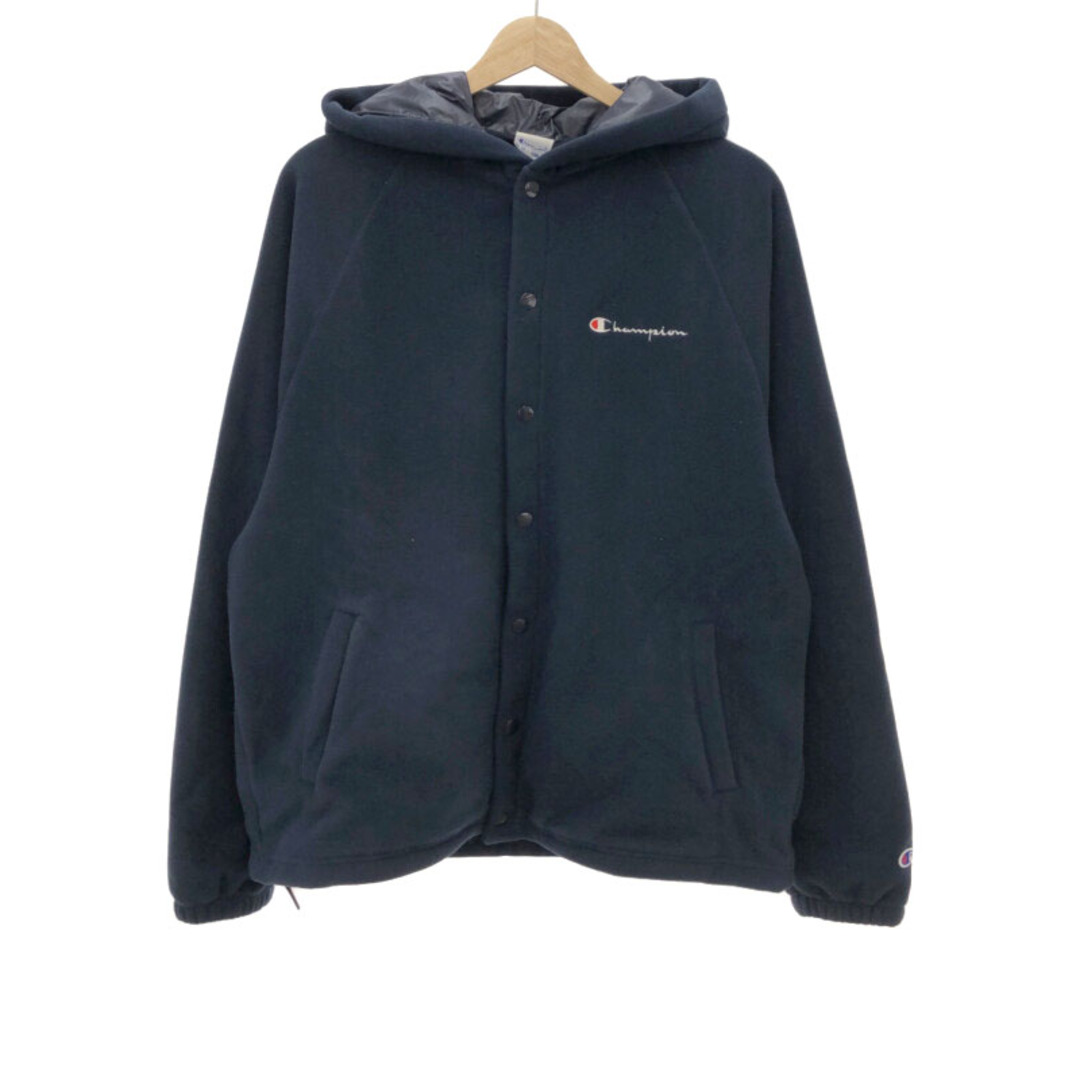 Champion(チャンピオン)のChampion チャンピオン スナップボタンフリースパーカー ネイビー M メンズのトップス(パーカー)の商品写真