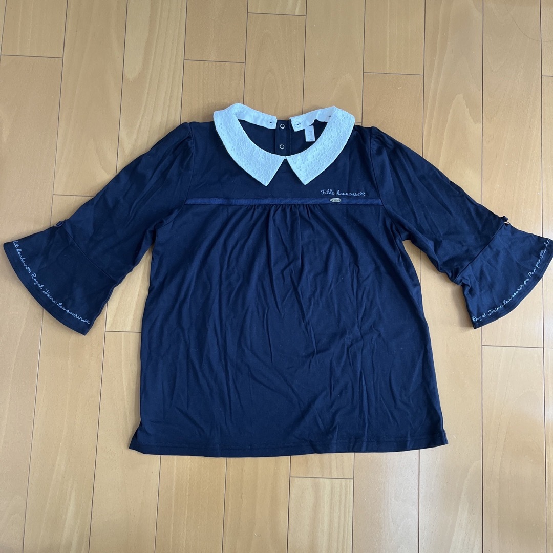 pom ponette(ポンポネット)のポンポネットジュニア　七分丈カットソー　M(150) キッズ/ベビー/マタニティのキッズ服女の子用(90cm~)(Tシャツ/カットソー)の商品写真