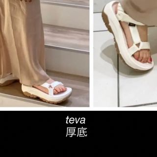 テバ(Teva)の24  teva サンダル 厚底 ホワイト(サンダル)