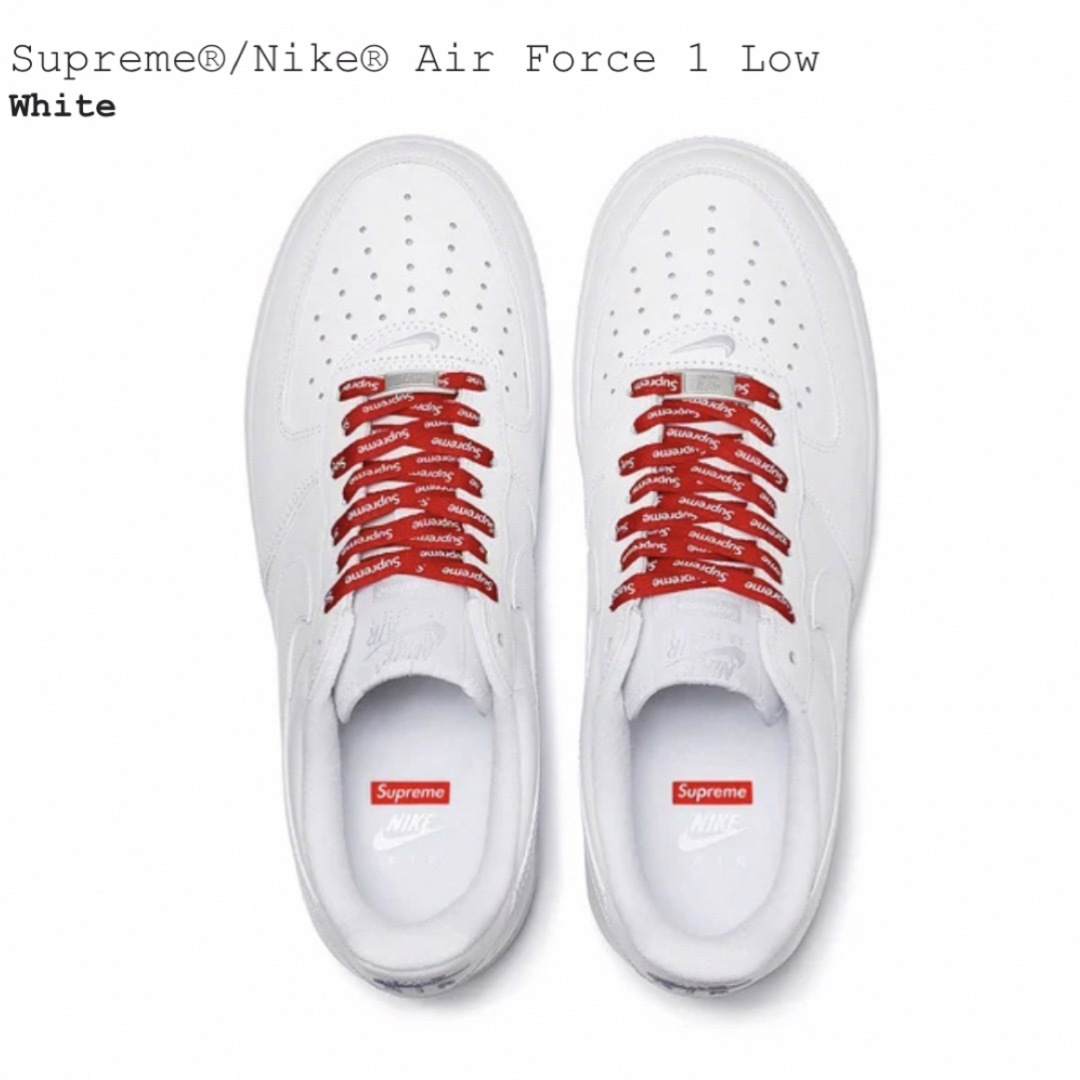 Supreme(シュプリーム)のSupreme Nike Air Force 1 Low ホワイト　9 メンズの靴/シューズ(スニーカー)の商品写真