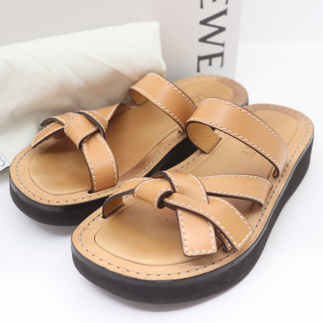 LOEWE - ITFGIU7D748M ロエベ ゲート フラット サンダルの通販 LOEWE - ITFGIU7D748M ロエベ ゲート フラット サンダルの通販