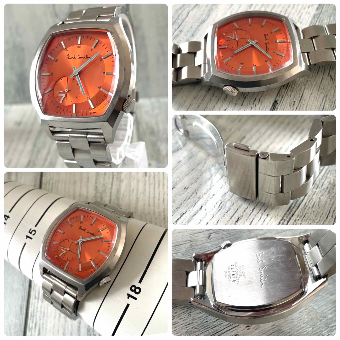 Paul Smith(ポールスミス)の【電池交換済】Paul Smith ポールスミス 腕時計 スモセコ 7 オレンジ メンズの時計(腕時計(アナログ))の商品写真