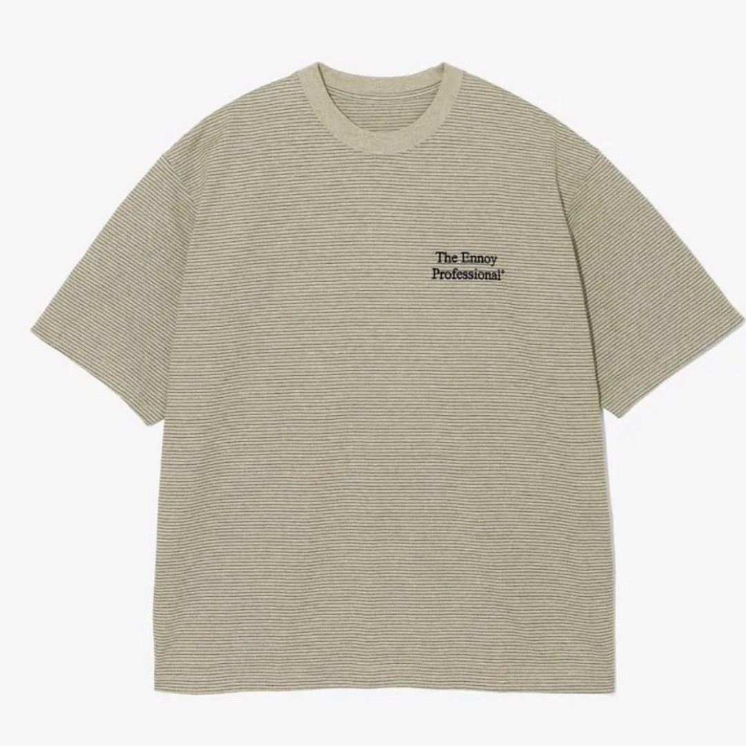 ennoy エンノイ　23SS BORDER S/S TEE BEIGE M