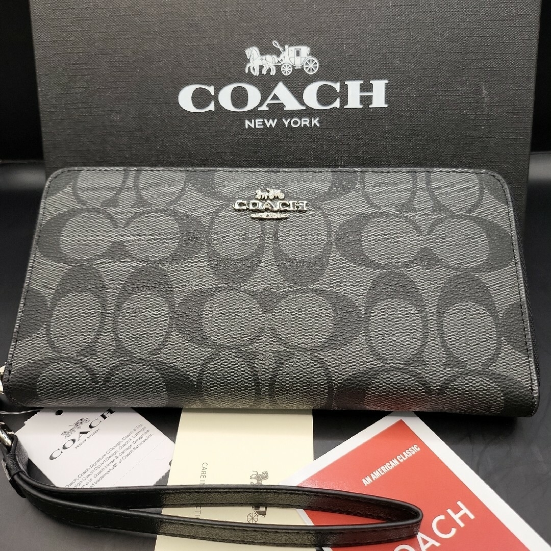 新品　coach シグネクチャー　長財布