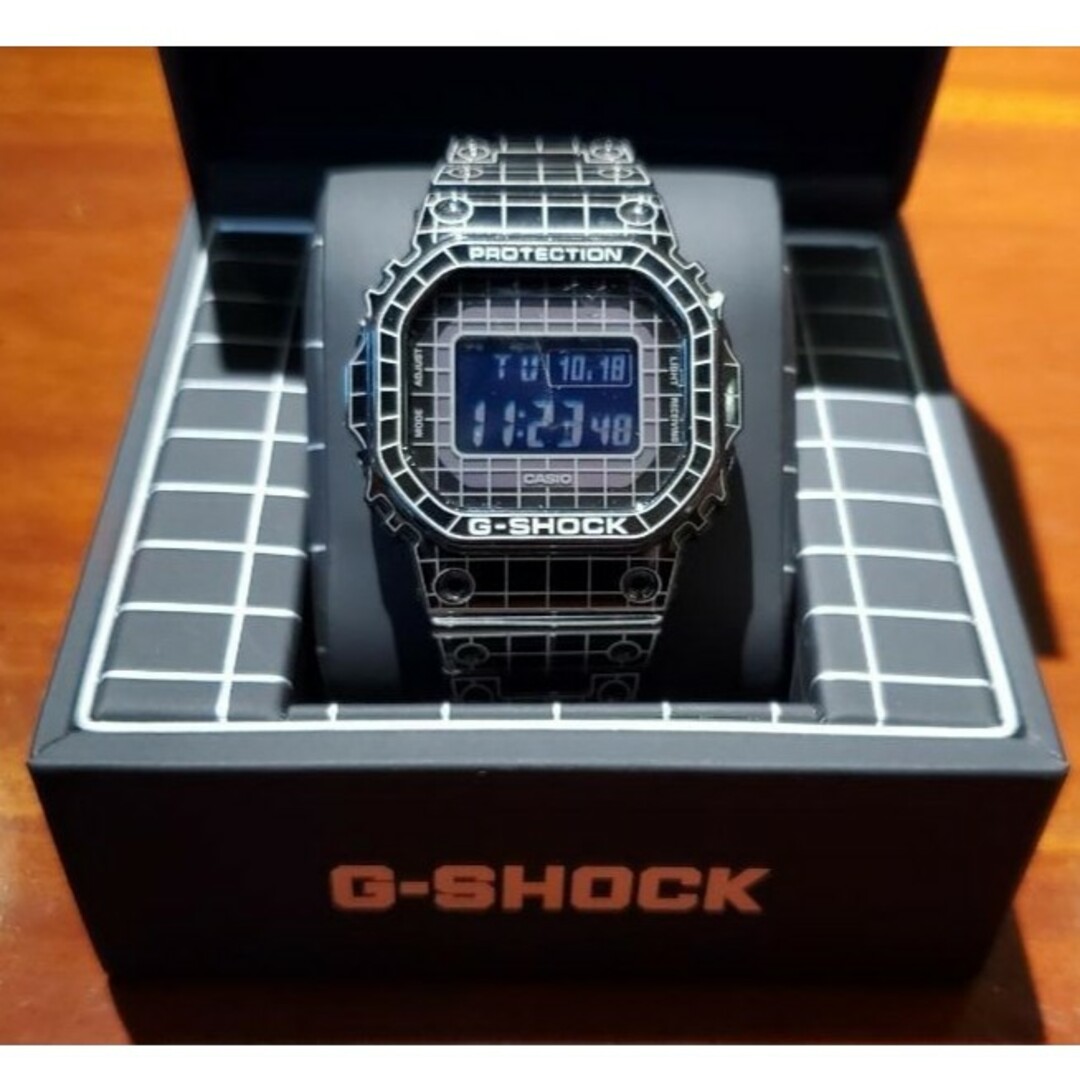 G-SHOCK★GMW-B5000CS-1JR箱付/フルメタルブラックグリッド