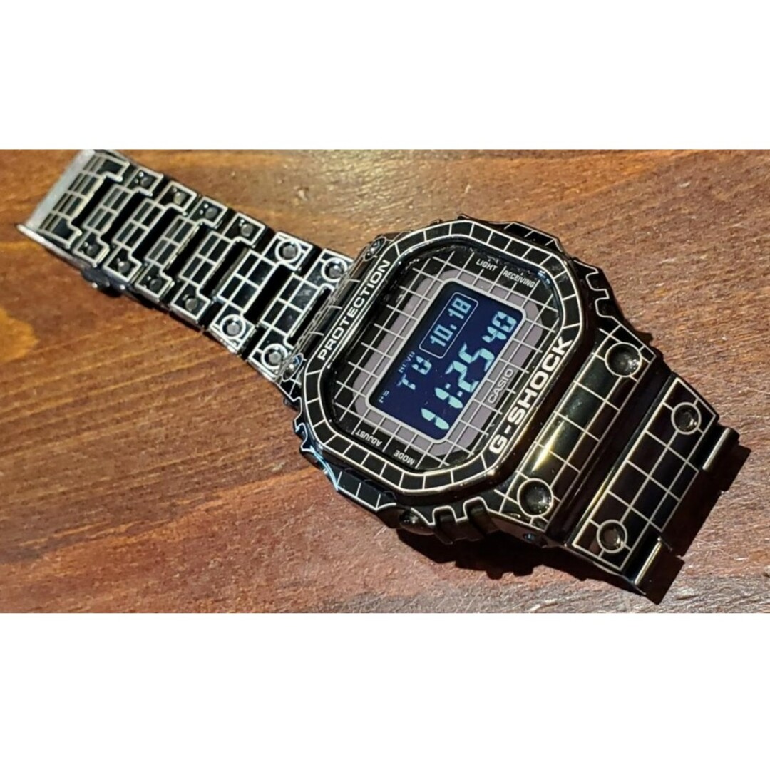 G-SHOCK★GMW-B5000CS-1JR箱付/フルメタルブラックグリッド