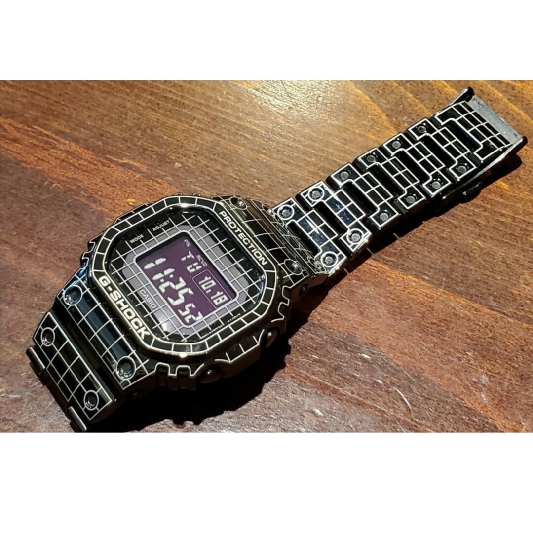 G-SHOCK★GMW-B5000CS-1JR箱付/フルメタルブラックグリッド