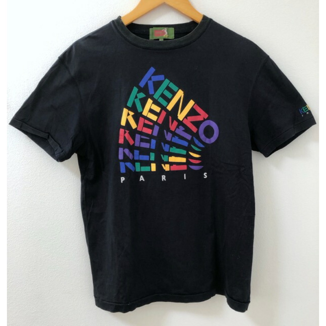 KENZO(ケンゾー)のKENZO PARIS（ケンゾー）ロゴ刺繍　プリントTシャツ【中古】【007】 メンズのトップス(Tシャツ/カットソー(半袖/袖なし))の商品写真